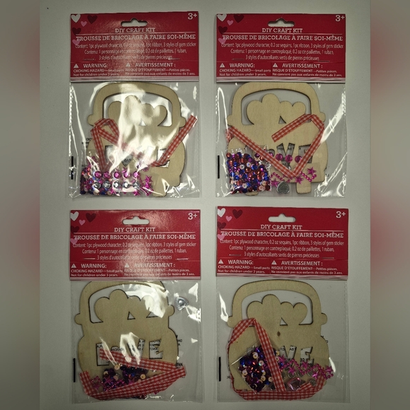 Other - "Love" Truck DIY Craft Kit - 4 Pks